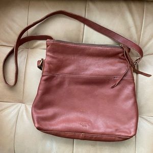 Margot New York brown genuine leather Mickey Hobo Bag